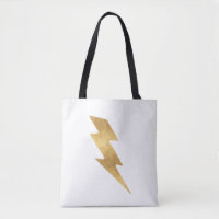 Lightning Bolt in Metallic Gold