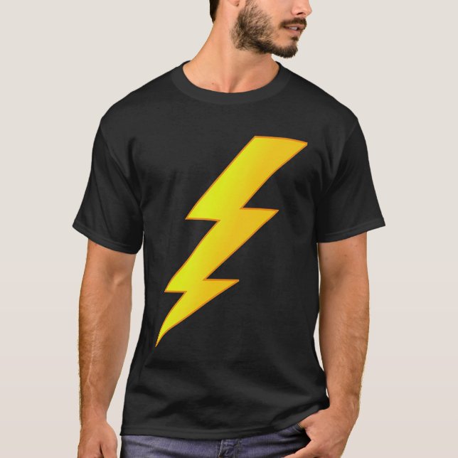 Lightning Bolt last minute Halloween costume shirt (Front)