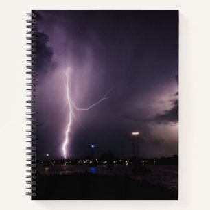 Lightning Bolt Over Harbour City Notebook
