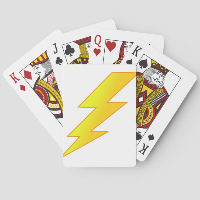 lightning bolt playing cards (Back)