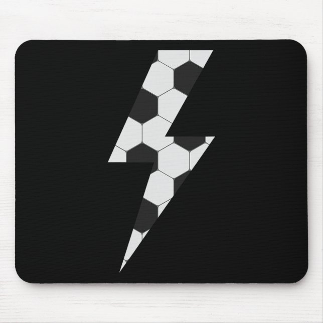 Lightning Bolt Soccer  Mouse Pad (Front)