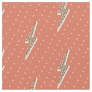 Lightning bolt soft pink  fabric