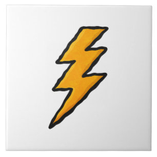 Lightning bolt tile