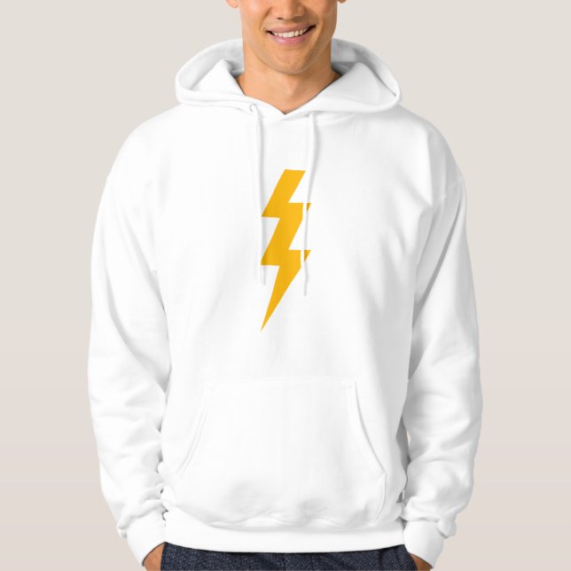Lightning Bolt Yellow Hoodie (Front)