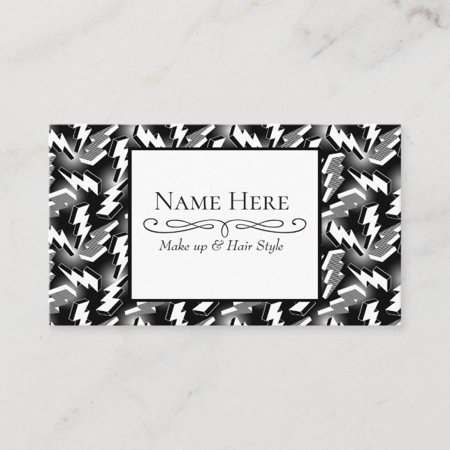 Lightning Bolts Business Card (Front)