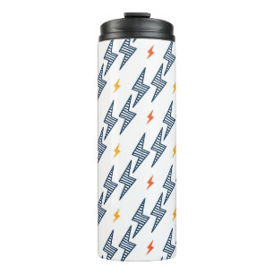 Lightning Bolts Doodle Seamless Flash Thermal Tumbler