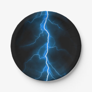 Lightning Bolts Paper Plate