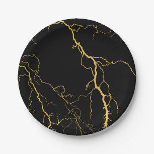Lightning Bolts Paper Plate