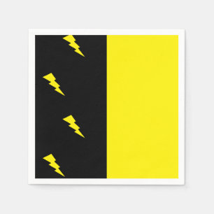 Lightning bolts pattern napkin