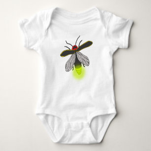 lightning bug flight lit baby bodysuit
