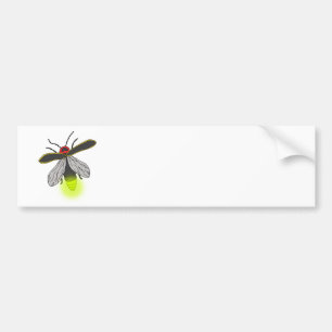 lightning bug flight lit bumper sticker