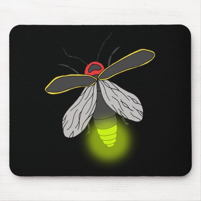 lightning bug flight lit mouse pad (Front)