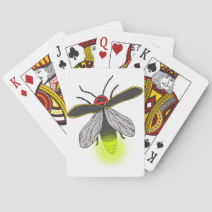 lightning bug flight lit playing cards
