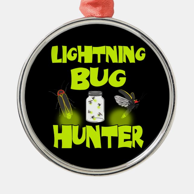 lightning bug hunter metal tree decoration (Front)
