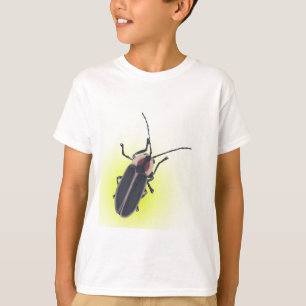 Lightning Bug Insect with yellow glow painting tee