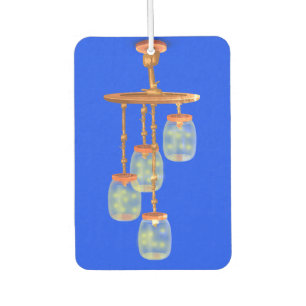 Lightning bug lantern car air freshener