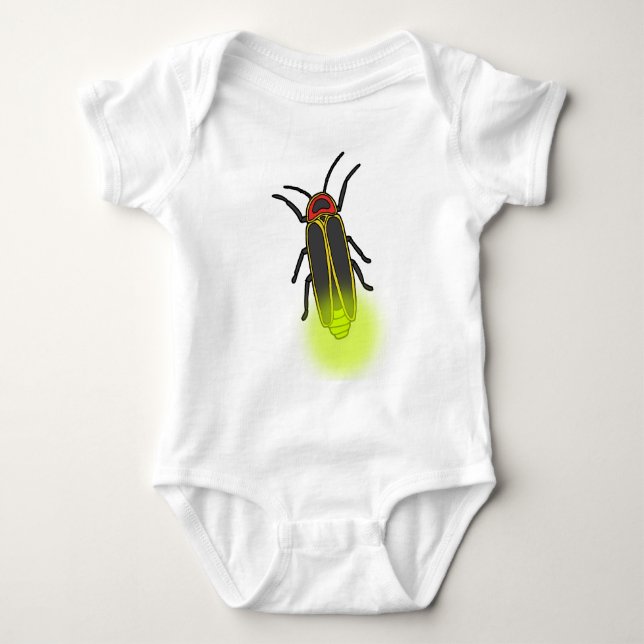 lightning bug lit baby bodysuit (Front)