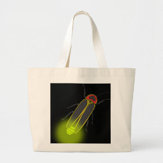 lightning bug lit large tote bag