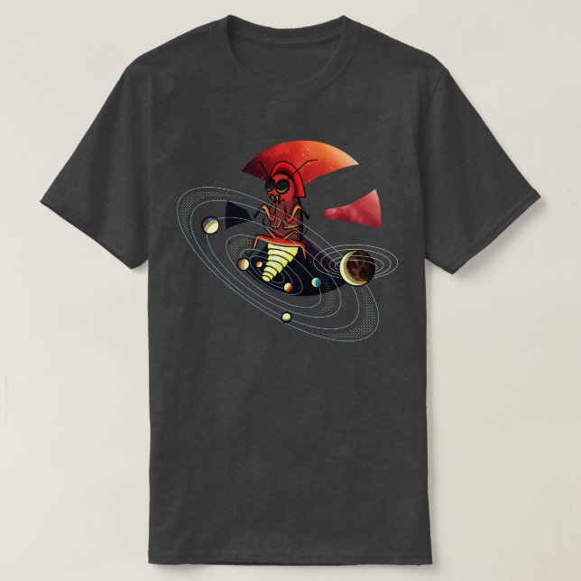 Lightning Bug Solar System Firefly Sun Stuff Metap T-Shirt (Design Front)