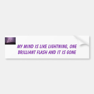 Lightning Bumper Sticker