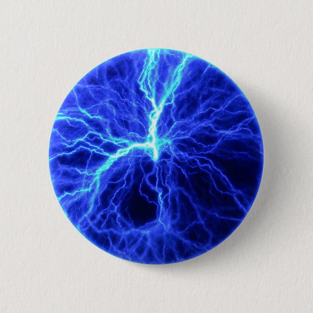 Lightning Creation 6 Cm Round Badge (Front)