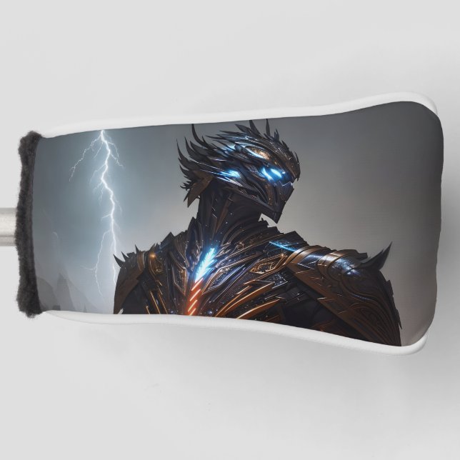 Lightning Cyborg Warrior Golf Head Cover (Front)