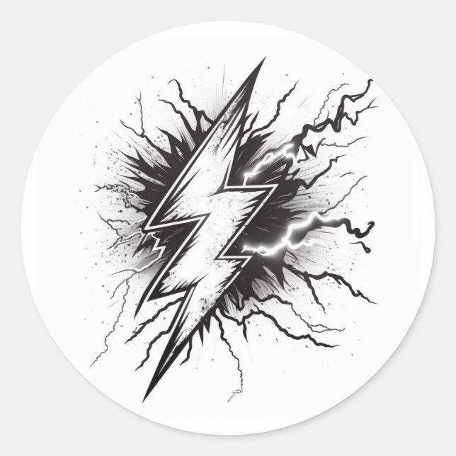 Lightning Energy Colouring Sticker (Front)