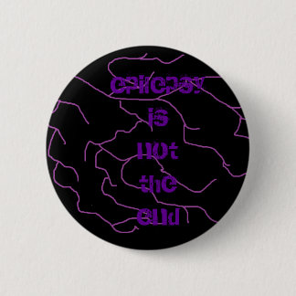 lightning, epilepsy is not theend 6 cm round badge