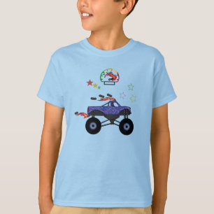 Lightning Fire Monster Truck T-Shirt