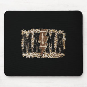 Lightning Football Mama Leopard Game Day Thanksgiv Mouse Pad