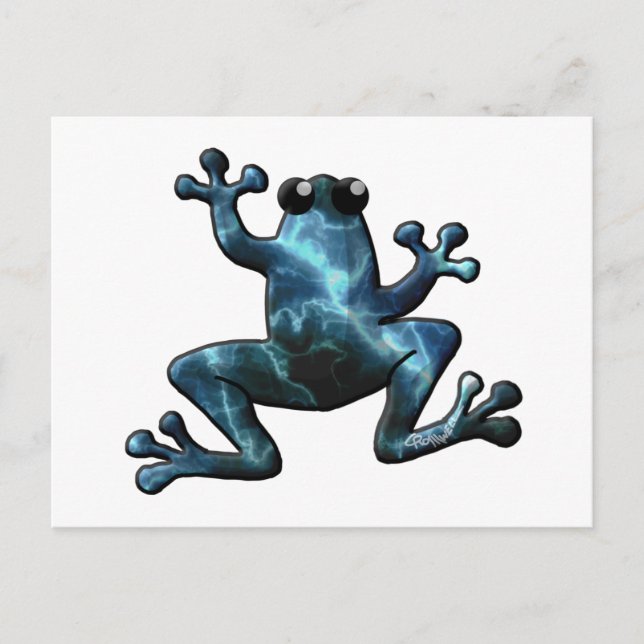 Lightning Frogs Postcard (Front)