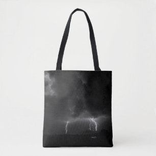 LIGHTNING ILLUSTRATION TOTE BAG