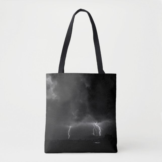 LIGHTNING ILLUSTRATION TOTE BAG (Front)