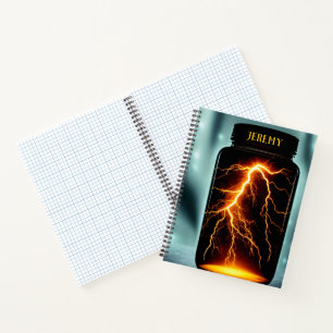 Lightning In A Bottle Digital Art Personalized Notebook