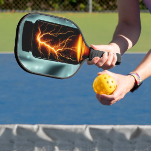 Lightning In A Bottle Digital Art Pickleball Paddle