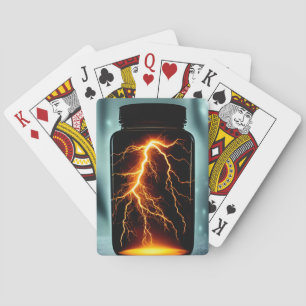 Lightning In A Bottle Digital Art  Playing Cards