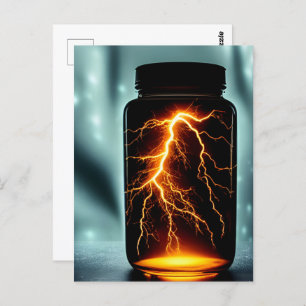 Lightning In A Bottle Digital Art   Postcard