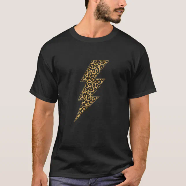 Lightning Leopard Pattern T-shirt 