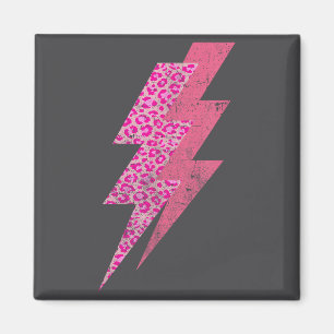 Lightning Leopard,vintage Retro Funny Gym Workout  Magnet