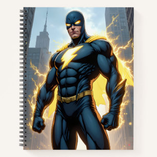 Lightning Man Superhero Notebook