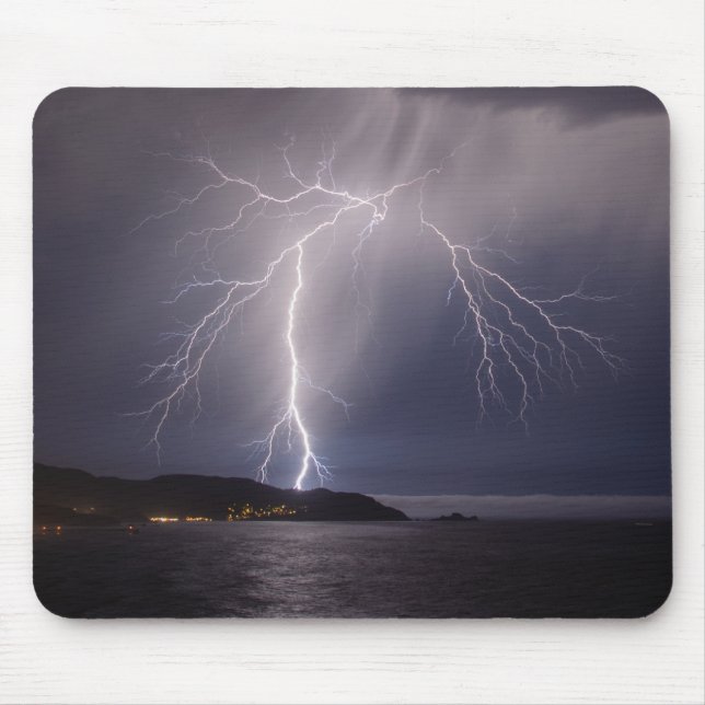Lightning over Pacifica Mouse Pad (Front)