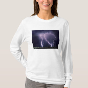 Lightning over Salt Lake Valley, Utah. T-Shirt