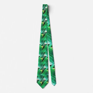 lightning pattern Neck Tie