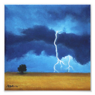 lightning photo print