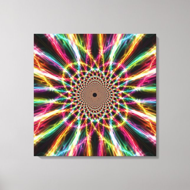 Lightning Rainbow Canvas Print (Front)