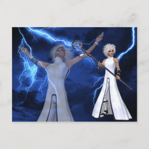 Lightning Storm - Fantasy/Anime Postcards