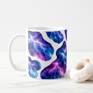 Lightning Storm Galaxy Pattern Coffee Mug