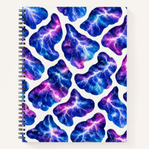 Lightning Storm Galaxy Pattern Notebook
