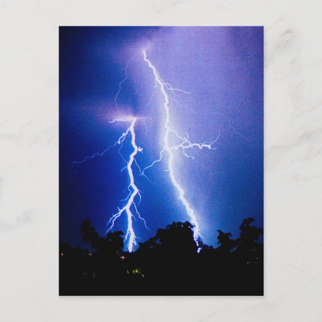 Lightning storm in Ukraine Postcard (Front)