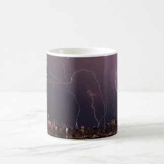 Lightning storm over Manhattan, NYC Coffee Mug
